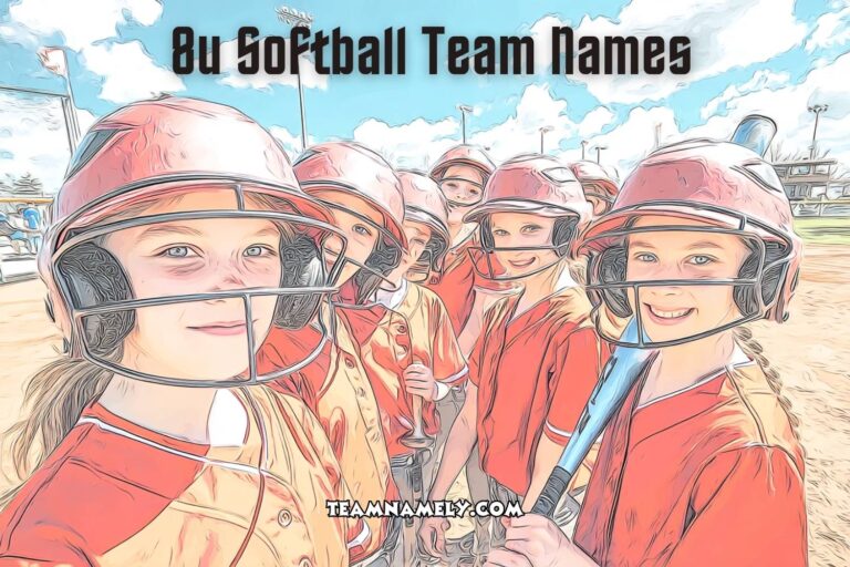 8u softball team names