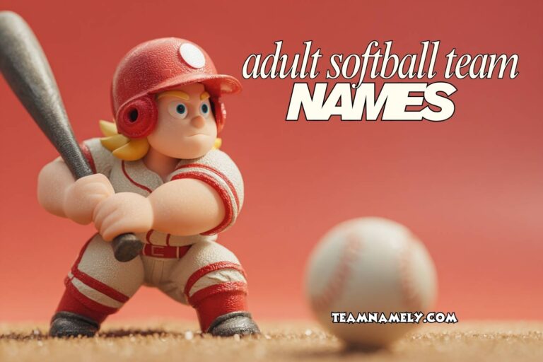 adult softball team names
