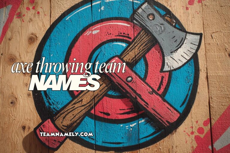 axe throwing team names