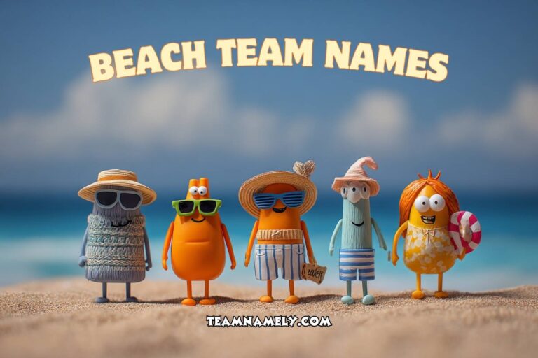 beach themed team names