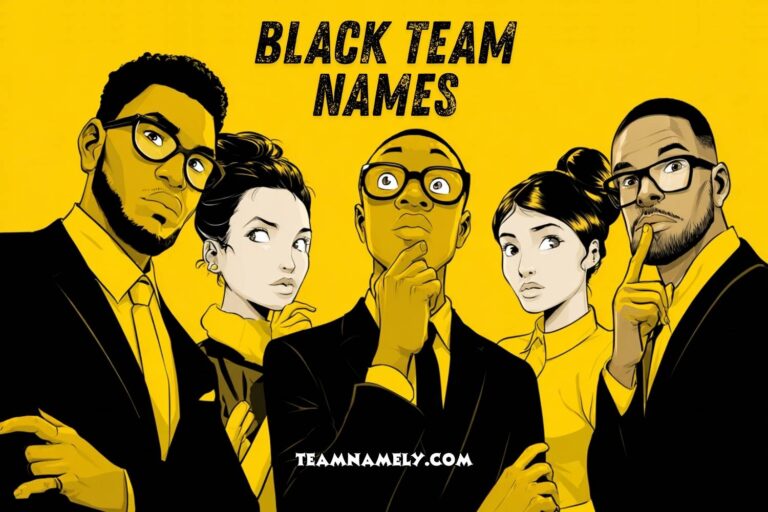 black team names