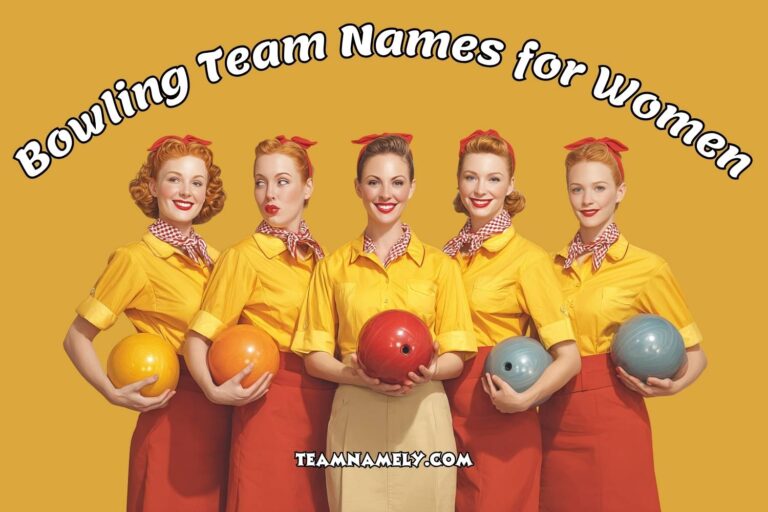 bowling team names for women
