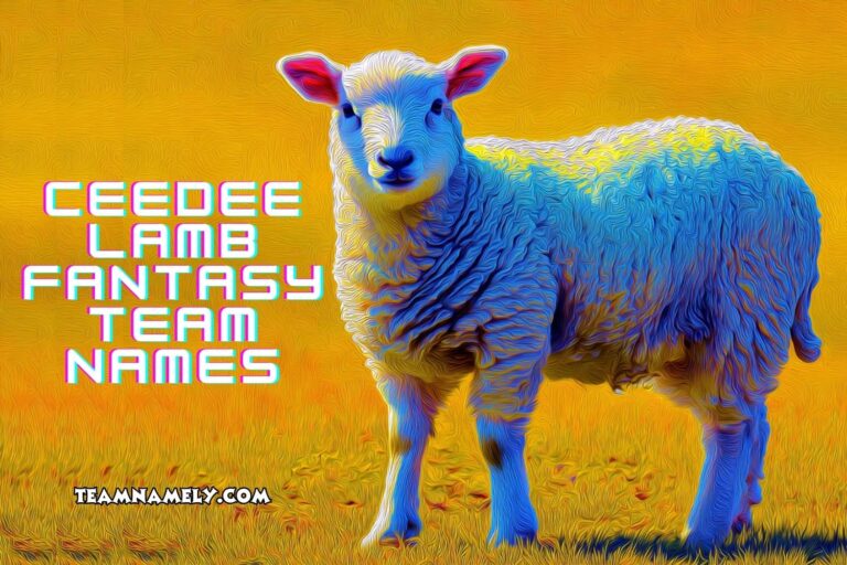 ceedee lamb fantasy team names