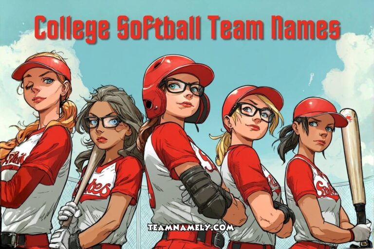 college softball team names