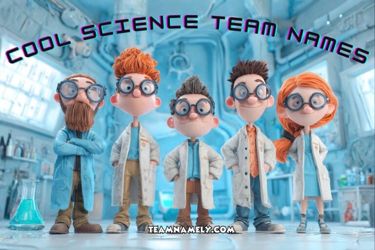 cool science team names