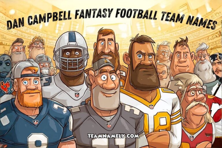 dan campbell fantasy football team names