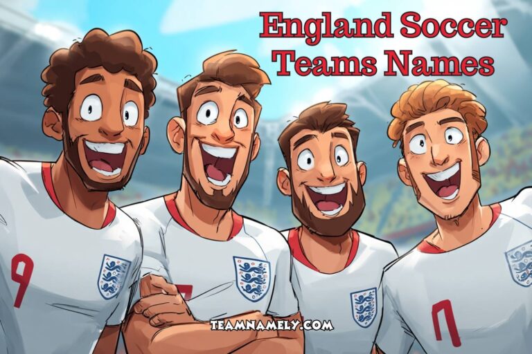 england soccer teams names