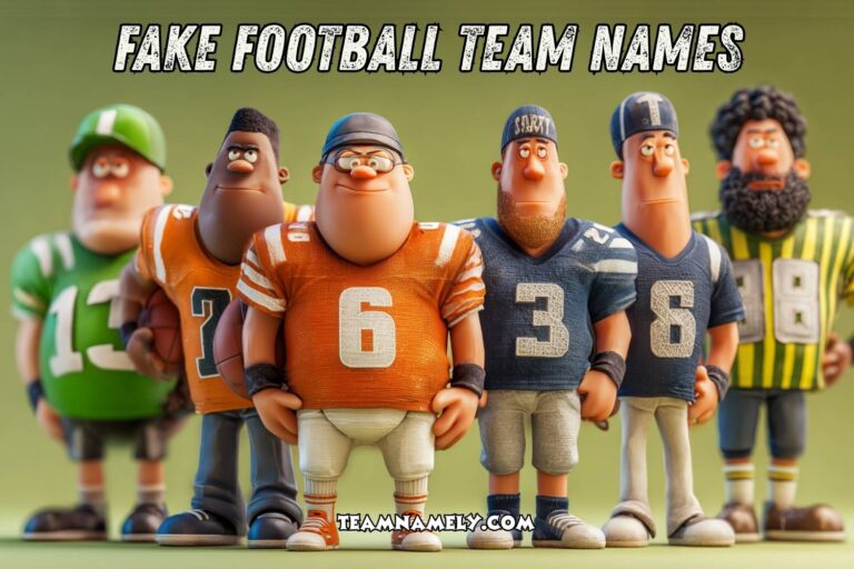 fake football team names