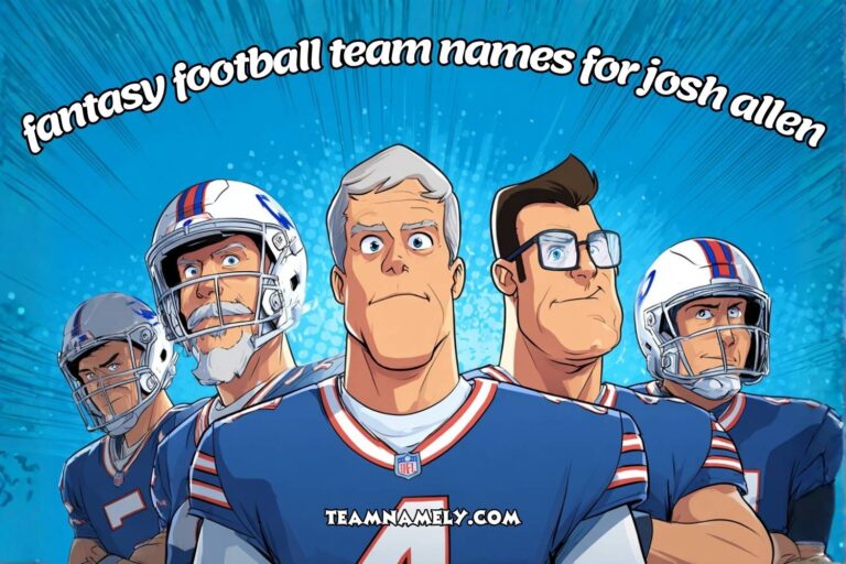 fantasy football team names for josh allen