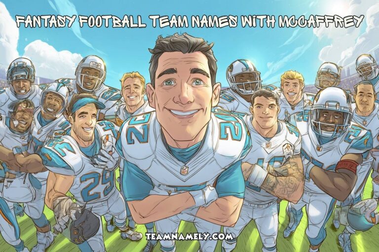 fantasy football team names with mccaffrey