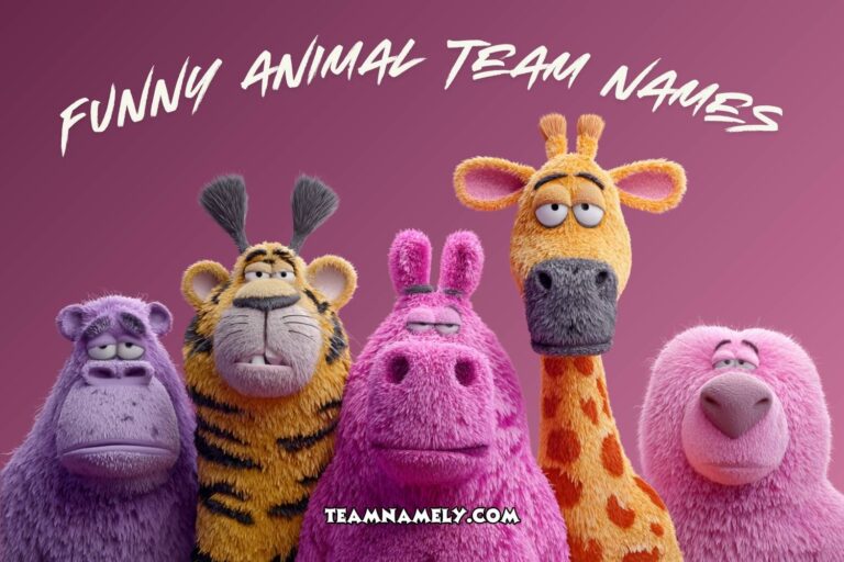 funny animal team names