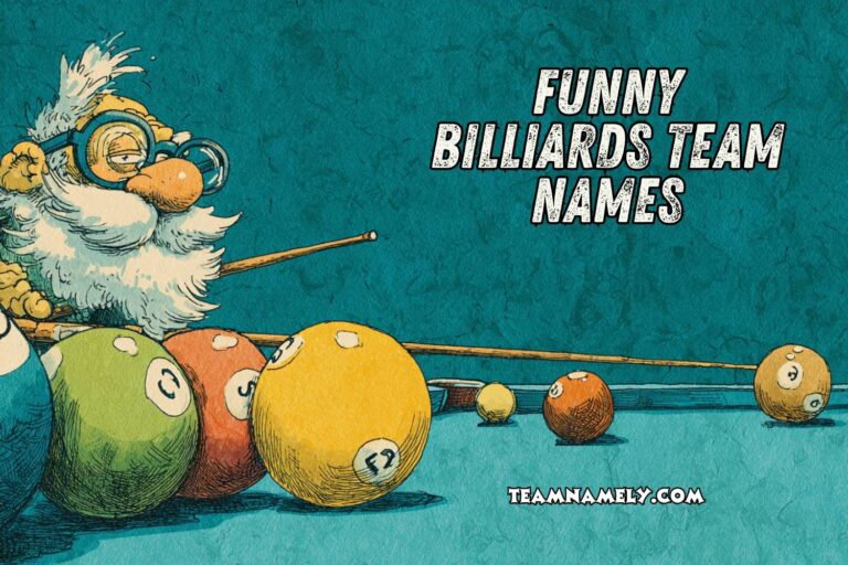 funny billiards team names