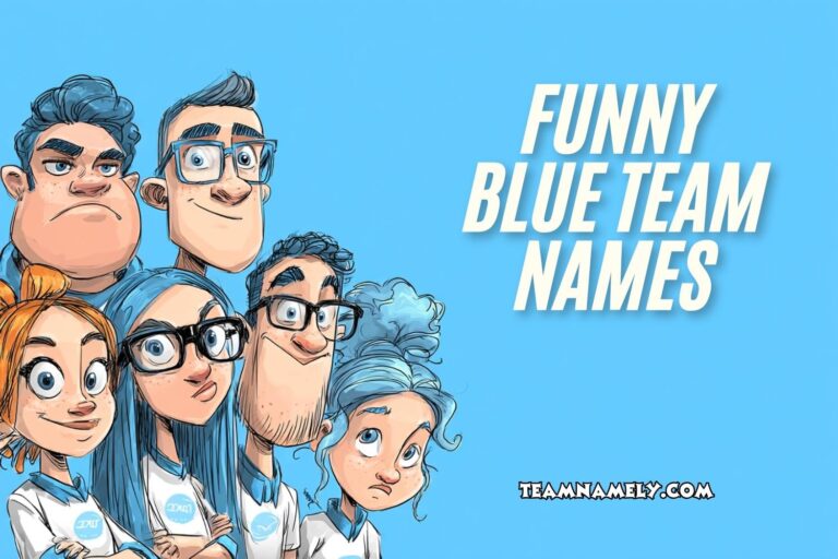 funny blue team names