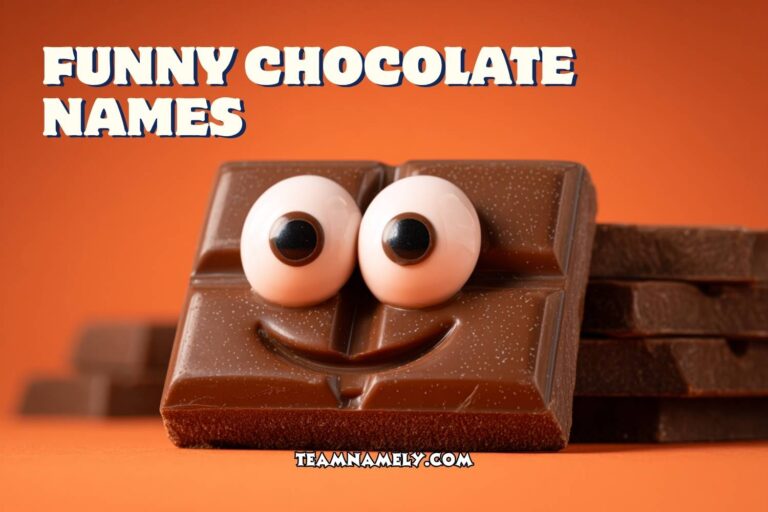 funny chocolate names