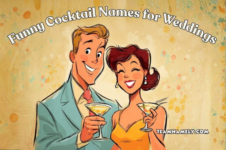 funny cocktail names for weddings