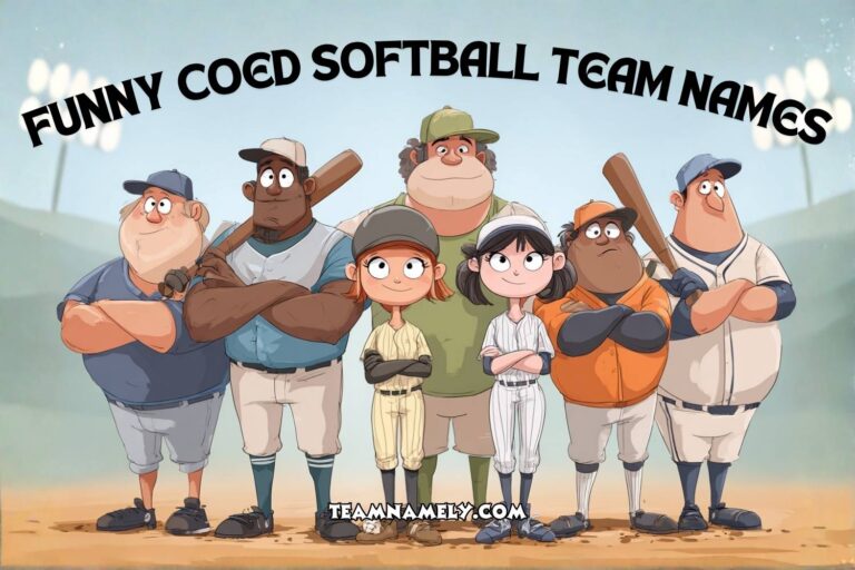 funny coed softball team names