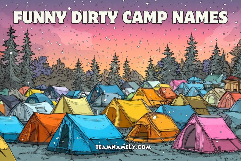 funny dirty camp names