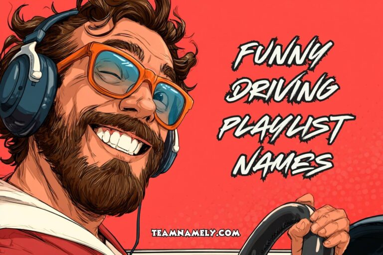 funny driving playlist names