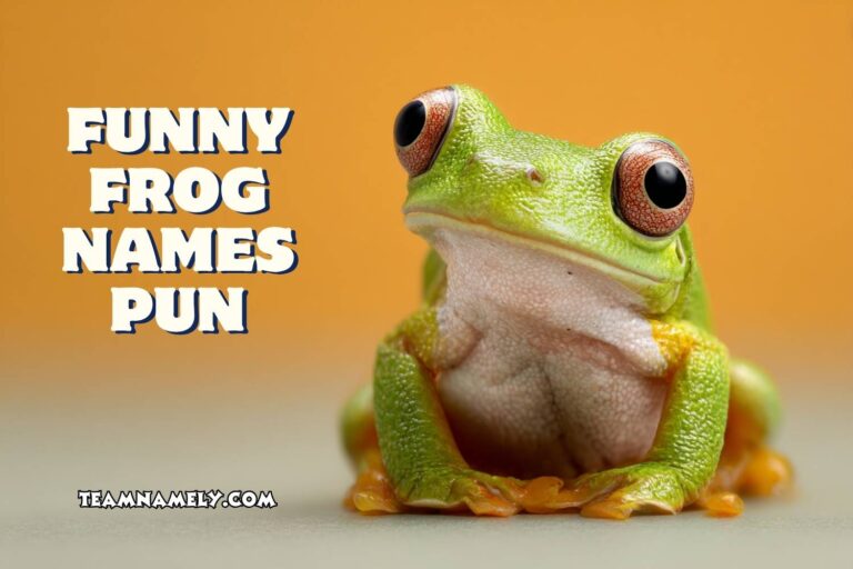 funny frog names pun