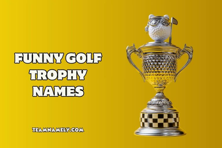 funny golf trophy names