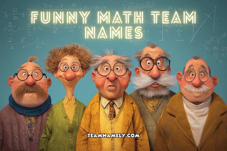 funny math team names