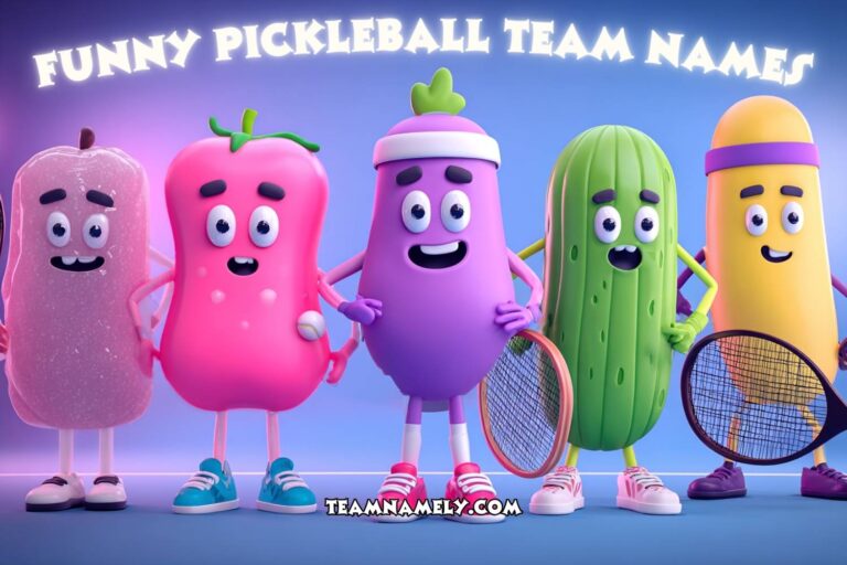 funny pickleball team names