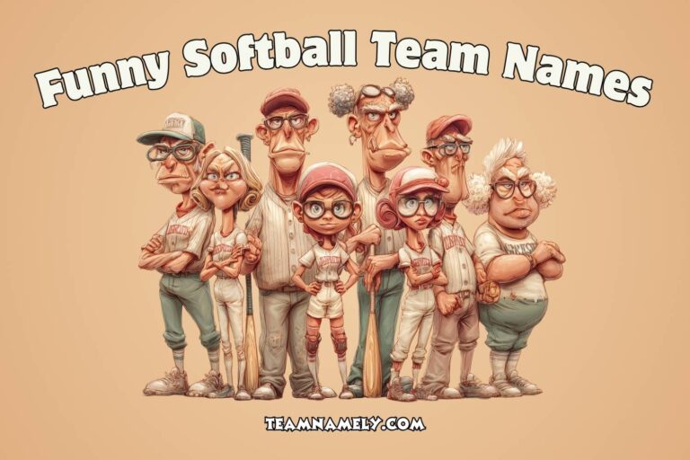 funny softball team names