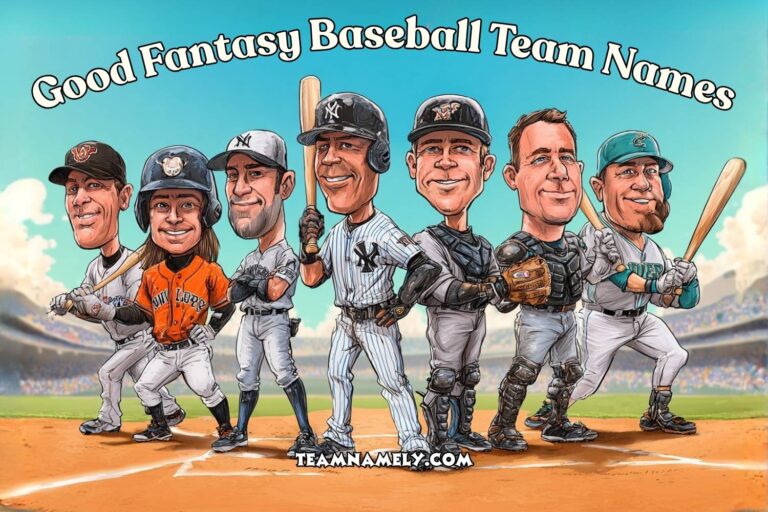 good fantasy baseball team names