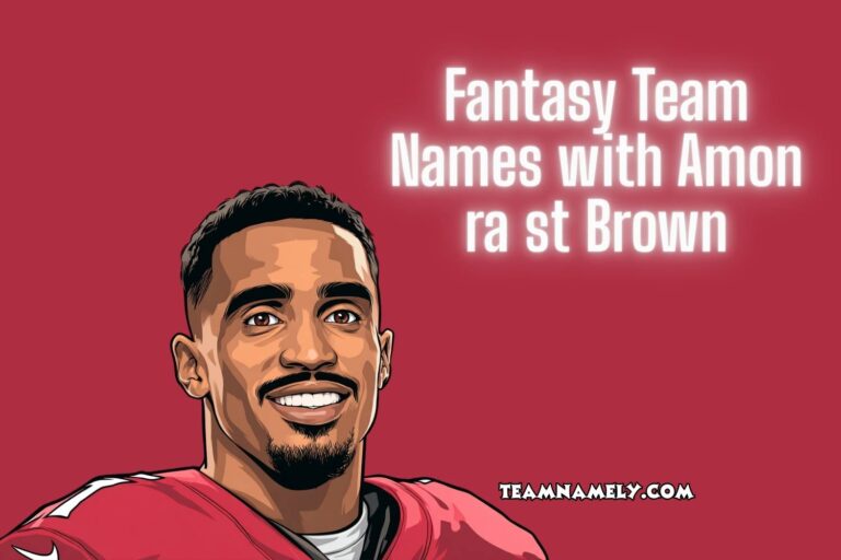fantasy team names with amon ra st brown