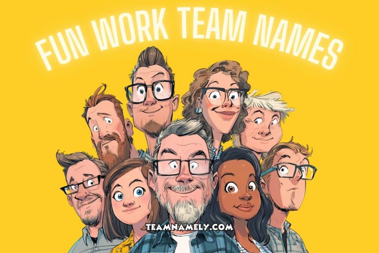 fun work team names